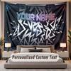 Abstract Personalized (59) Theme Custom Tapestry Personalized Custom Name Text Wall Hanging Tapestry Home Decor Background Cloth