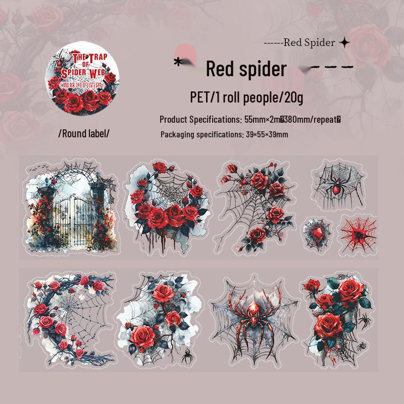 Beautiful Day Spider Web Die-Cut Tape - Trap Series, 4 Styles Available in PET Tape