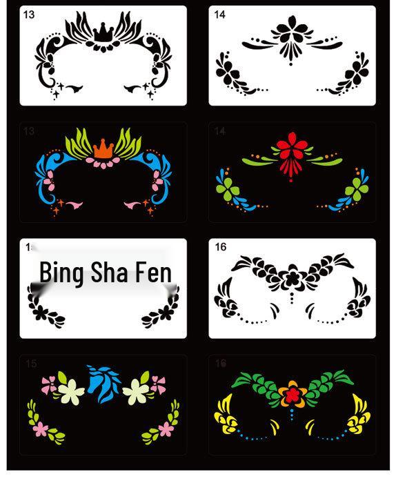 Kinderschminkschablone - Augen- & Körper-Make-up-Form