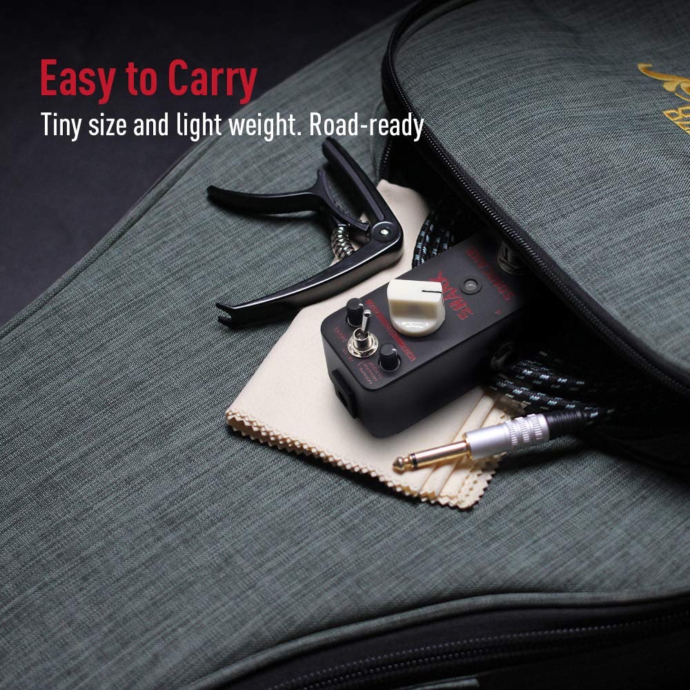 SONICAKE Distortion Guitar Effect Pedal, High Gain, True Bypass, 3 Modes (Normal, Modern, Classic), Shark