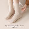 Soft and Glutinous Wool Socks for Women's Autumn and Winter, Non-bulky Mid-calf Socks, Warm Floor Socks, Slimming Socks