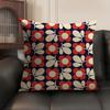 Orla Kiely Flower Fashion Cushion Cover Natural Linen Organic Fabric Double-Sided Printing Sofa Home Decor Gift Pillow Case