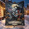 The Nightmare Before Christmas Pattern Blanket for Home Decoration, Bed, Sofa, Car Travel, Camping, Suitable for All Seasons, Birthday Christmas Gift