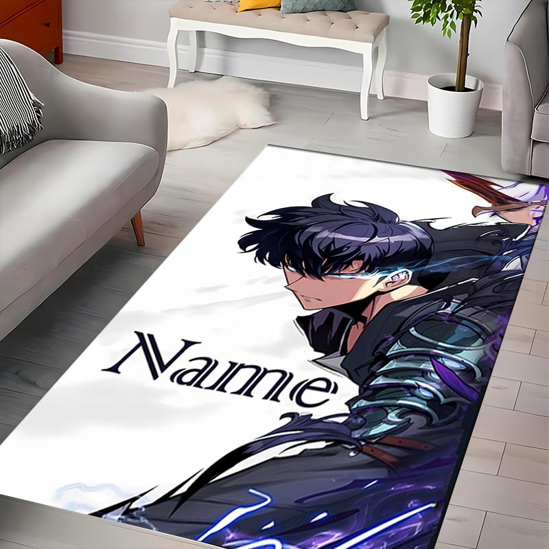 Custom Personalization Solo Leveling Area Rug - Perfect For Kitchen, Bathroom,Laundry Room Decor Large Size Available,Gift All Seasons