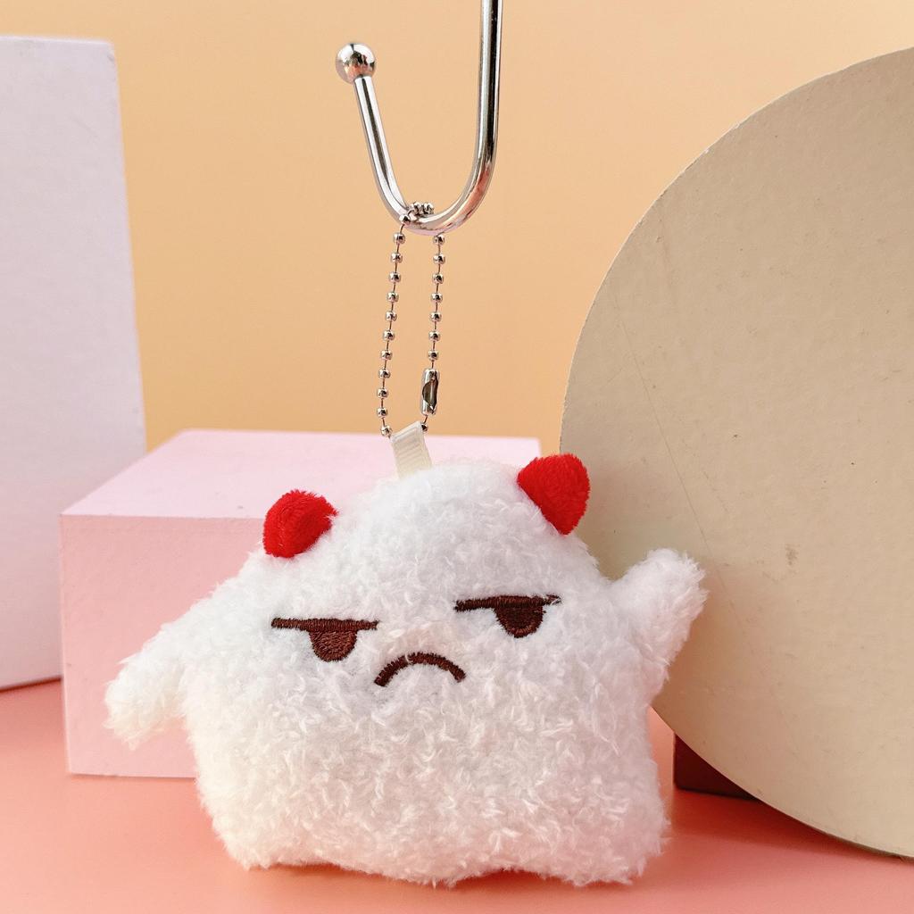 Yeti Pendant Plush Backpack Keychain - Little Monster Doll Style for Women