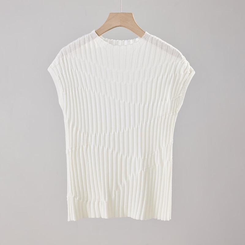 Snowforte Women's Slim-Fit Ribbed Knit Top with Flutter Sleeves