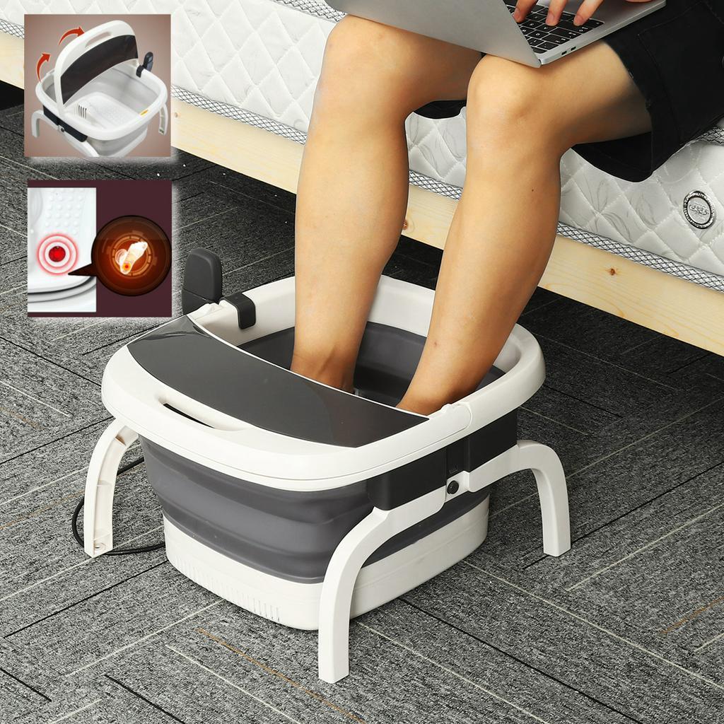 500W  Foldable Foot Relax Bath Massager 220V Electric Heating Tub Wired Remote Control