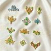 Ancient Style Flower Decorative Stickers - Multiple Designs Available