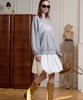 Dyuidyui Midi Balloon Skirt_White