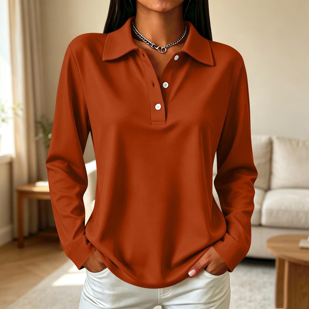 Women's Fashion Casual Button Down Long Sleeve Top