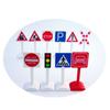 Road Block Dollhouse Speed Limit Sign Model Toy Mini Traffic Road Signs  City Street