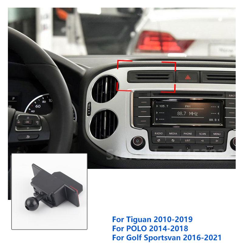 Specjalne Uchwyty 17mm Do Samochodu Volkswagen Tiguan Uchwyt Na Telefon GPS Wspierający Stały Wspornik Podstawa do Kratki Wentylacyjnej Akcesoria 2010-2022