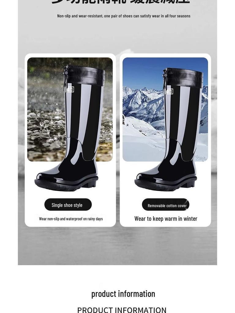 Pánské 838/818 Warrior Vodotěsné vysoké gumáky - Odolné proti opotřebení, protiskluzové, dešťové boty středního střihu