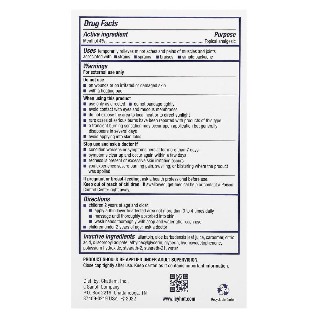 Icy Hot, Children's Pain Relief Roll-On, Ages 2+, 1.5 fl oz (44.3 ml)