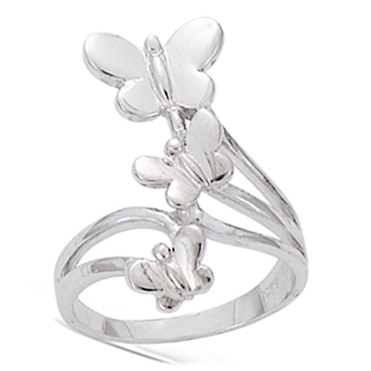 

Bague Argent Danse de Papillons argenté (rhodié) - 25 mm