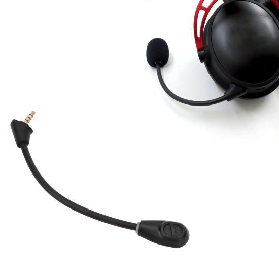 Replacement Headset Microphone Noise Cancelling 3.5mm Detachable Headphone Mic for Kingston HyperX Cloud Alpha 