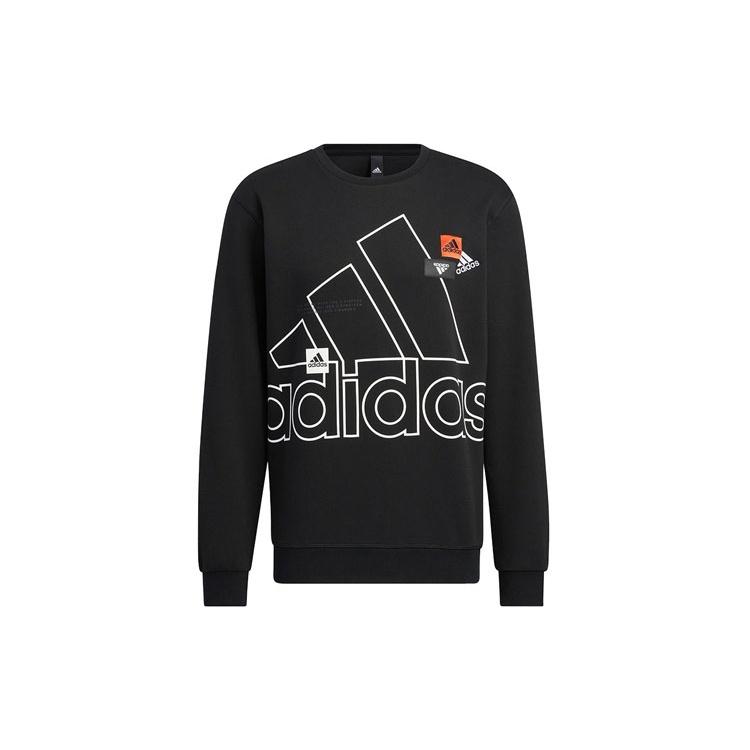 Men s adidas Mh Bp3 Crew Athleisure Casual Sports Logo Round Neck Autumn Black HP1431 L
