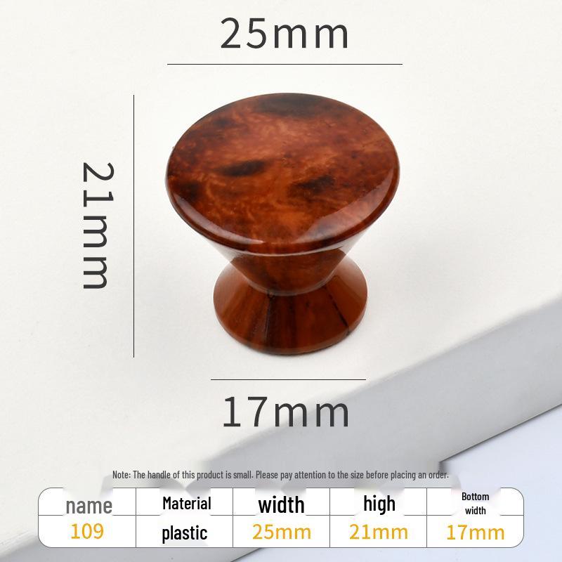 Cup-Shaped Imitation Wood Grain ABS Plastic Cabinet Handle