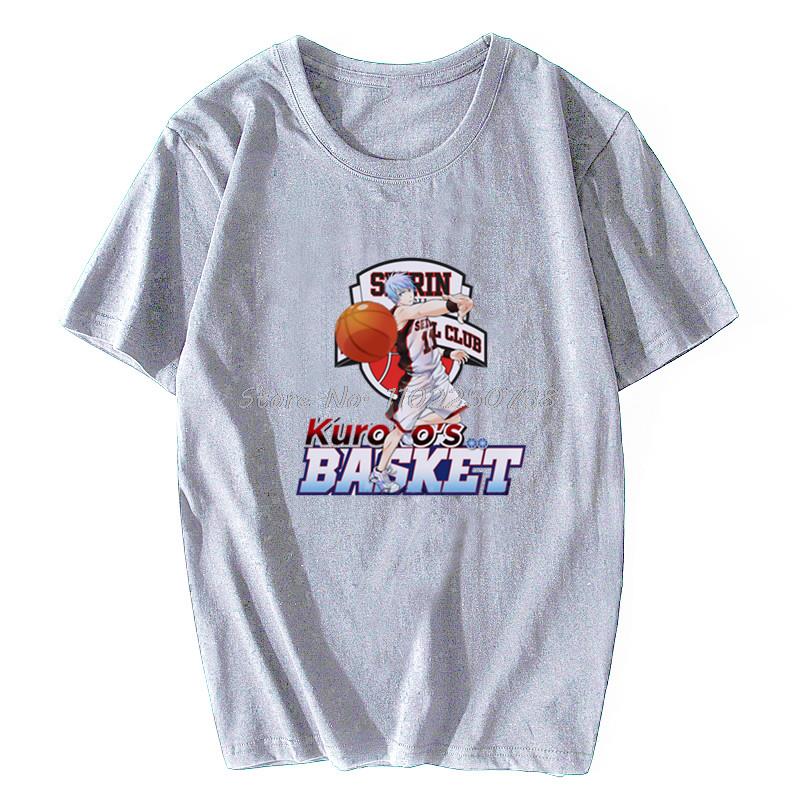 Japan  Anime Kuroko No Basket Funny Print T Shirt Men Harajuku Manga Summer Tops Causal Basketball Cartoon Tee Anime Shirt