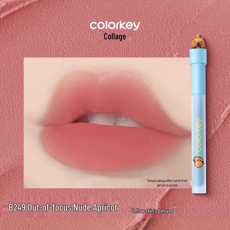 Capybara Colorkey Velvet Matte Lip Glaze for Women