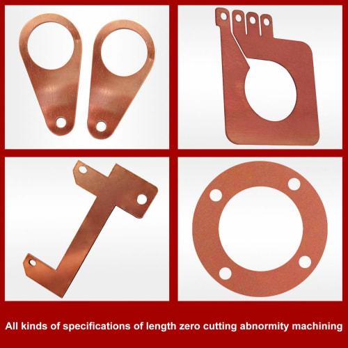 BENECREAT 2 Pieces 99% Pure Copper Plate, Thickness 1mm, Rectangle 200x100mm, Machine Cutting, Precision Processing, for Mold Making