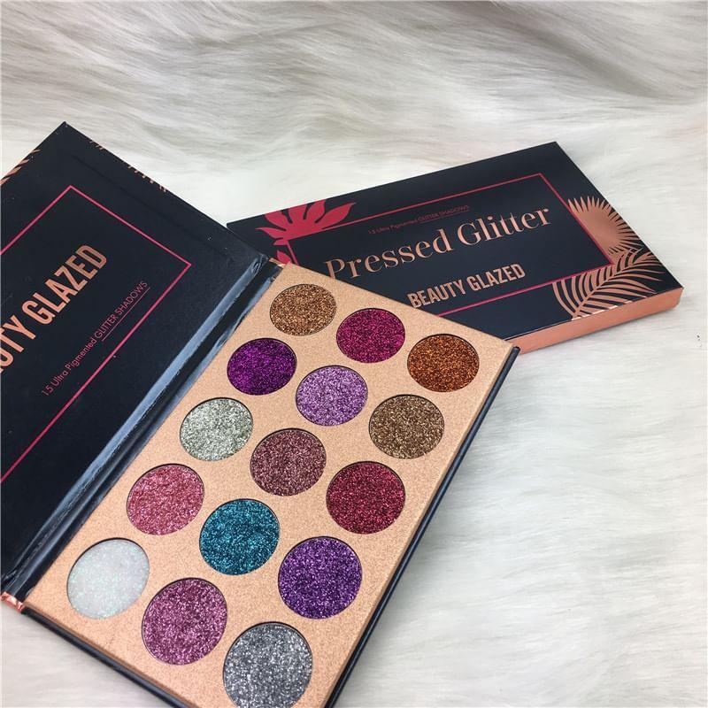BEAUTY GLAZED - 15-Color Pressed Glitter Eyeshadow Palette
