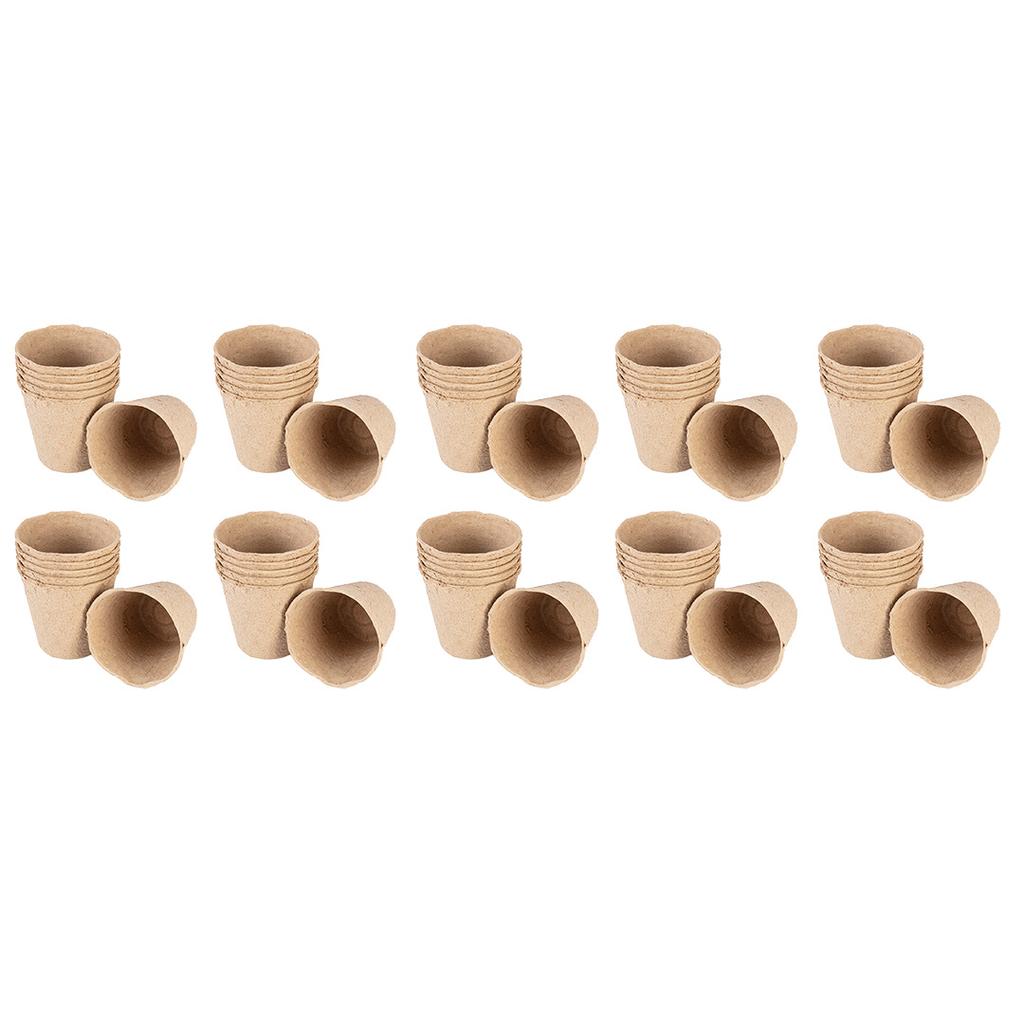 Peat Seedling Beds: 8 X 8 X 7.8 Cm, 60 Pieces