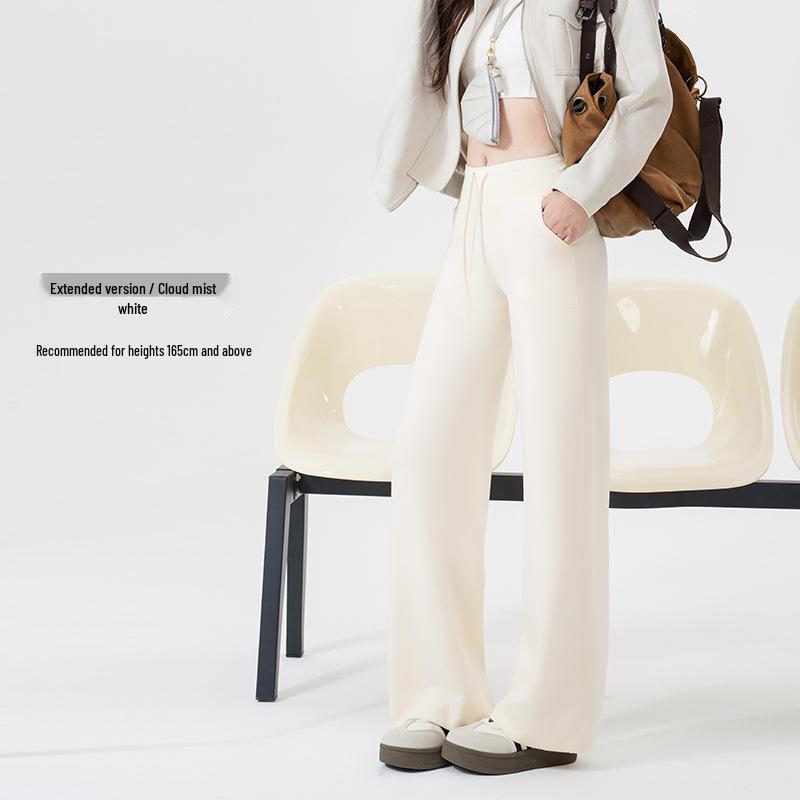 

Women s Velvet Wide-Leg Pants: Spring to Winter Casual Trousers with High-End Feel L (60-70kg)