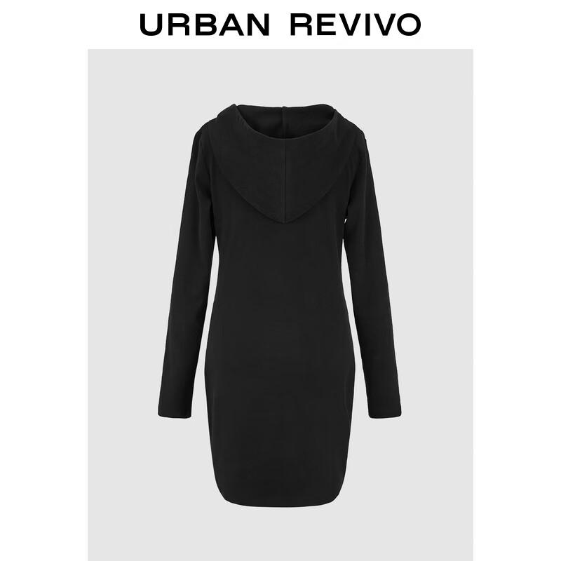 UR Women's Slim Fit Lace-Up Hooded Mini Dress