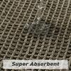 Ultra-Absorbent Waffle Bath Mat - Non-Slip, Machine Washable with Tassels, Rubber Backed Polyester Blend Rug for Bathroom Floor