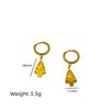 New Fashion Christmas Earrings: Creative Snowman & Tree Design In Stainless Steel