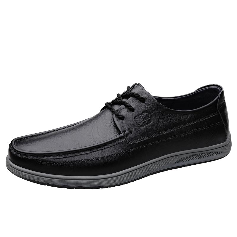 

Модные мужские кожаные туфли из натуральной кожи Роскошные мужские туфли для отдыха на природе Повседневные мужские туфли для прогулок Универсальная обувь для ежедневного вождения Офис 44 чёрный