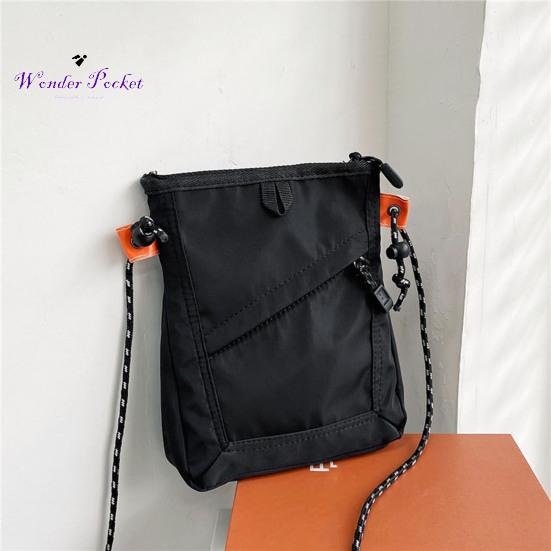 Crossbody Bag With Wide Shoulder Strap Trendy Versatile Storage Solution Pouch For Students