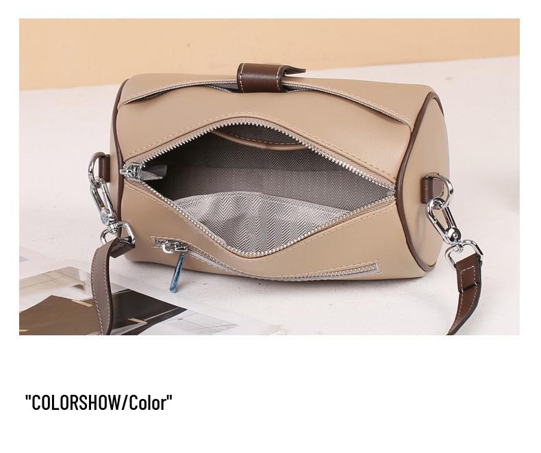 Bolso Bandolera de Cuero Genuino de Moda para Mujer 2023 - Pequeño, Moderno, Versátil Bolso de Hombro de Piel de Vaca