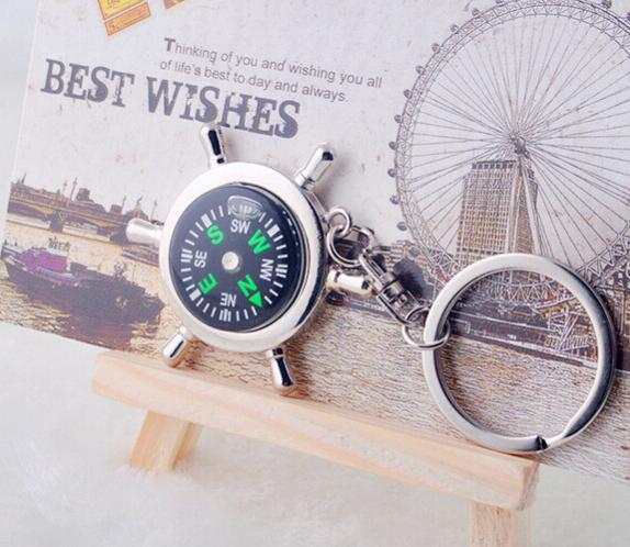 

Mini Camping Hiking Compasses Outdoor Travel Portable Alloy Navigation Keychain Wild Survival Tool Gifts Compass keychain #1