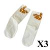 3 Pairs Women's Cat Socks 3D Cat Socks Quirky Socks Spring Autumn and Winter Socks Lot