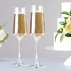 Champagne Flutes Set of 2, 8.5oz Clear Elegant Glasses for Wedding, Birthday, Christmas Gift