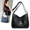 Bolso de Hombro Único con Múltiples Bolsillos de Gran Capacidad, Bolso Cruzado, Bolso de Mamá, Bolso para Señora de Mediana Edad