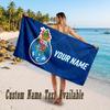 FC Porto Design Beach Towel Custom Text Large Towel for Beach Vacation
