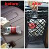 Universal Pet Car Barrier Net With Storage Pockets, Adjustable Mesh Divider For Suv And Sedan Backseat