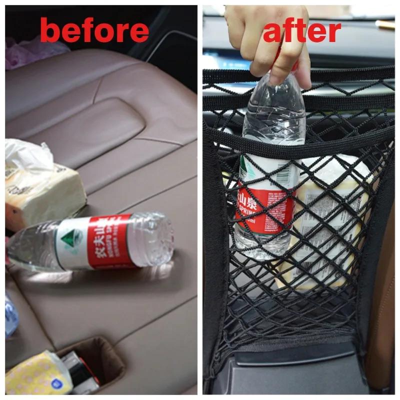 Universal Pet Car Barrier Net With Storage Pockets, Adjustable Mesh Divider For Suv And Sedan Backseat