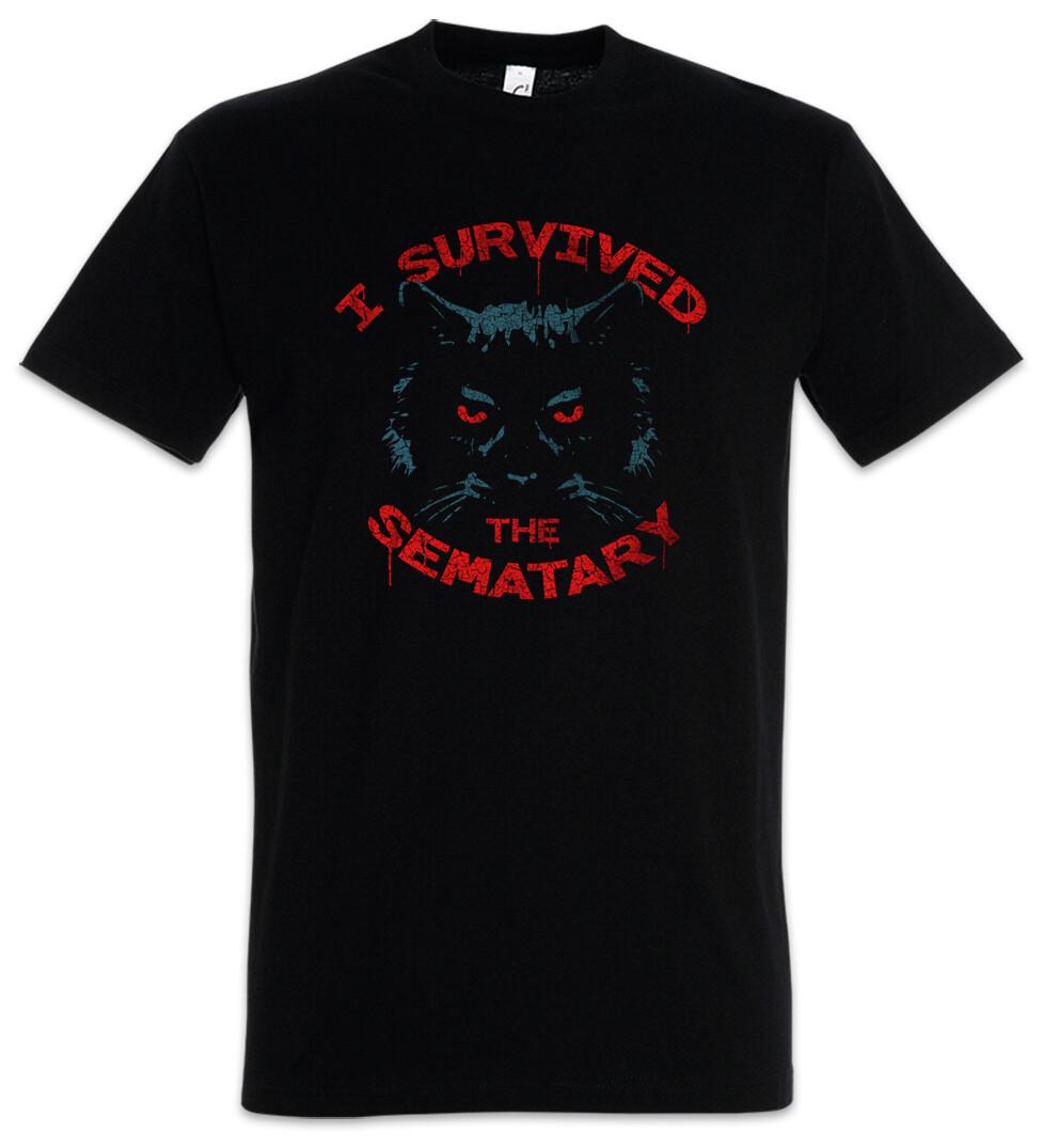 I Survived The Sematary T-Shirt Pet Fun Cat Cats Movie Sematary Animales 2XL