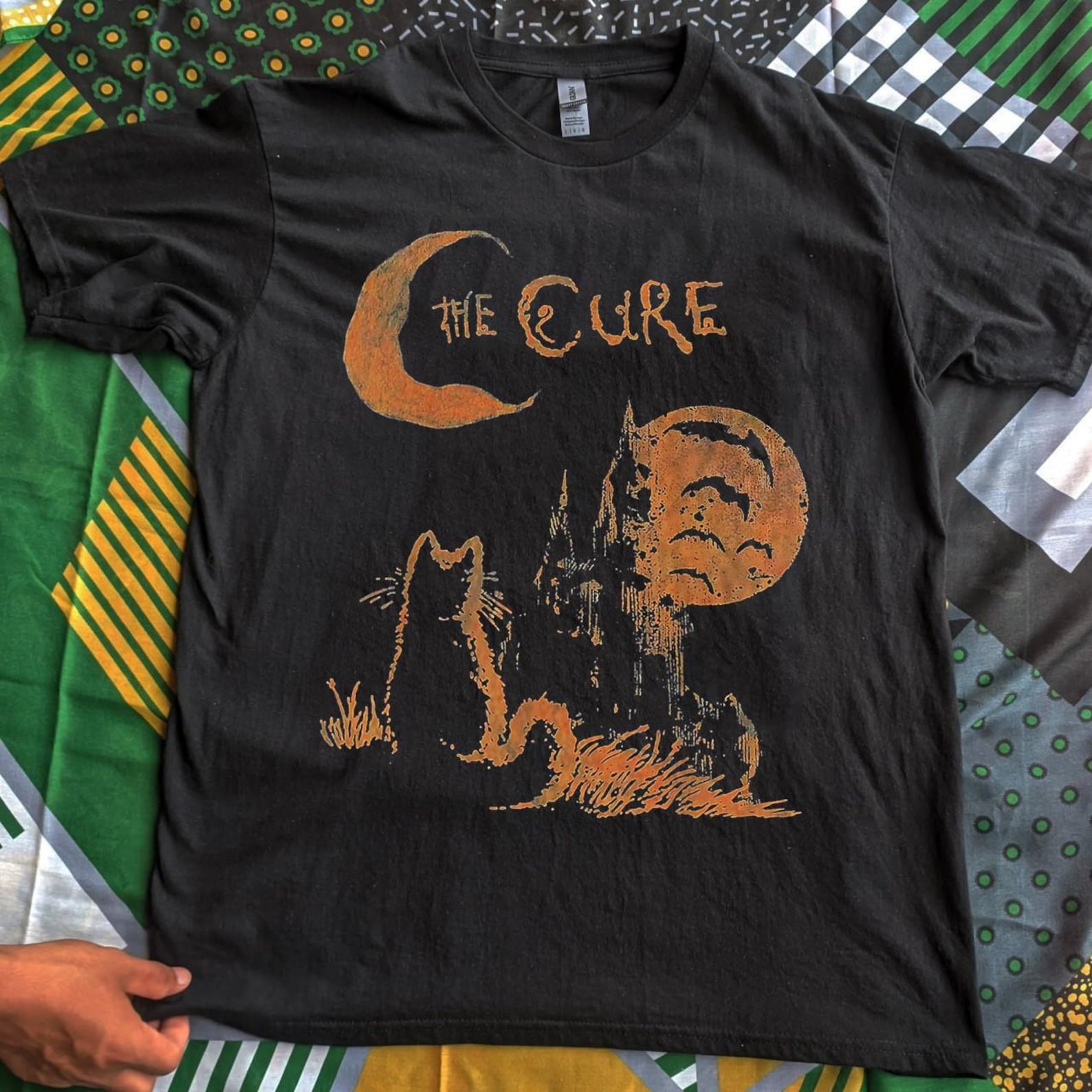 The Cure Band T-Shirt, Alt Rock Goth Tee, Unisex Cotton L