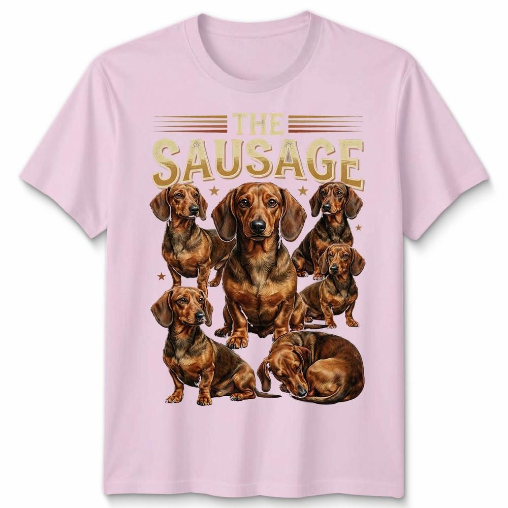 Dachshund Dog Unisexs Unisexs T Shirt Vintage 90s Retro Sausage Dog Pet Unisex Tee
