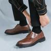 Hot Business Men's Shoes Classic Gentleman British Style 38-46 Quality Adult Party leather shoes Casual gentleman