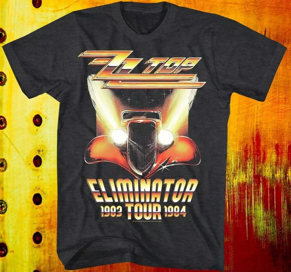 New ZZ Top Eliminator 1983 1984 Tour Concert Rock Mens T-shirt size S-5XL L