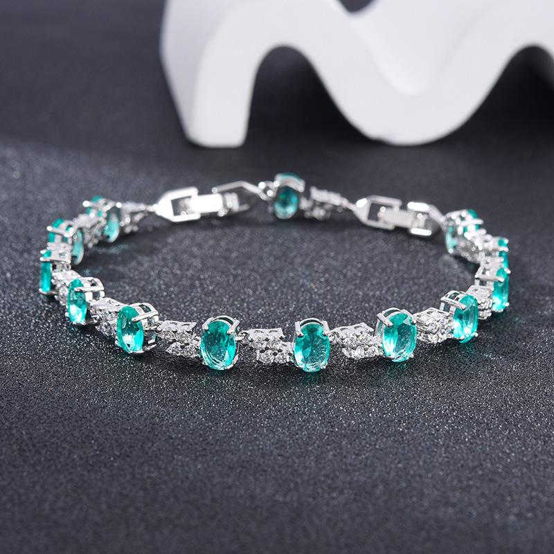 Full Diamond Zircon Bracelet Women'S Simple Temperament Flash Diamond Zircon Bracelet