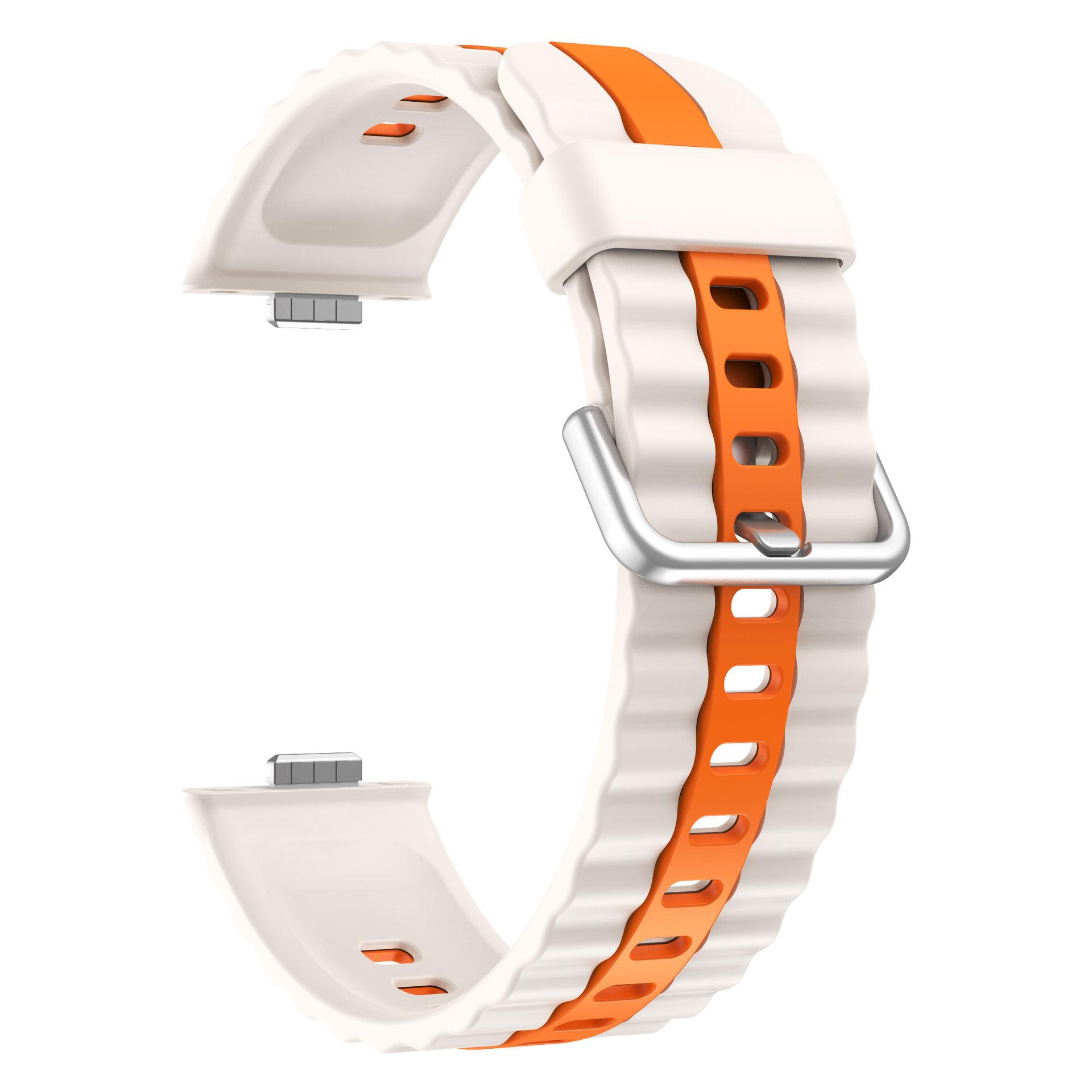 

Спортивный силиконовый ремешок для Huawei Watch Fit 4 Pro двухцветный ремешок дышащий браслет Correa для Huawei Fit3 Fit4 Pro аксессуары For Huawei Fit 4 Pro