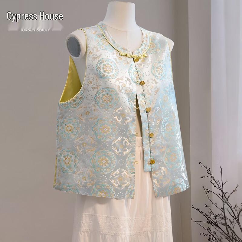 Women s New Chinese Style Round Neck Vest S