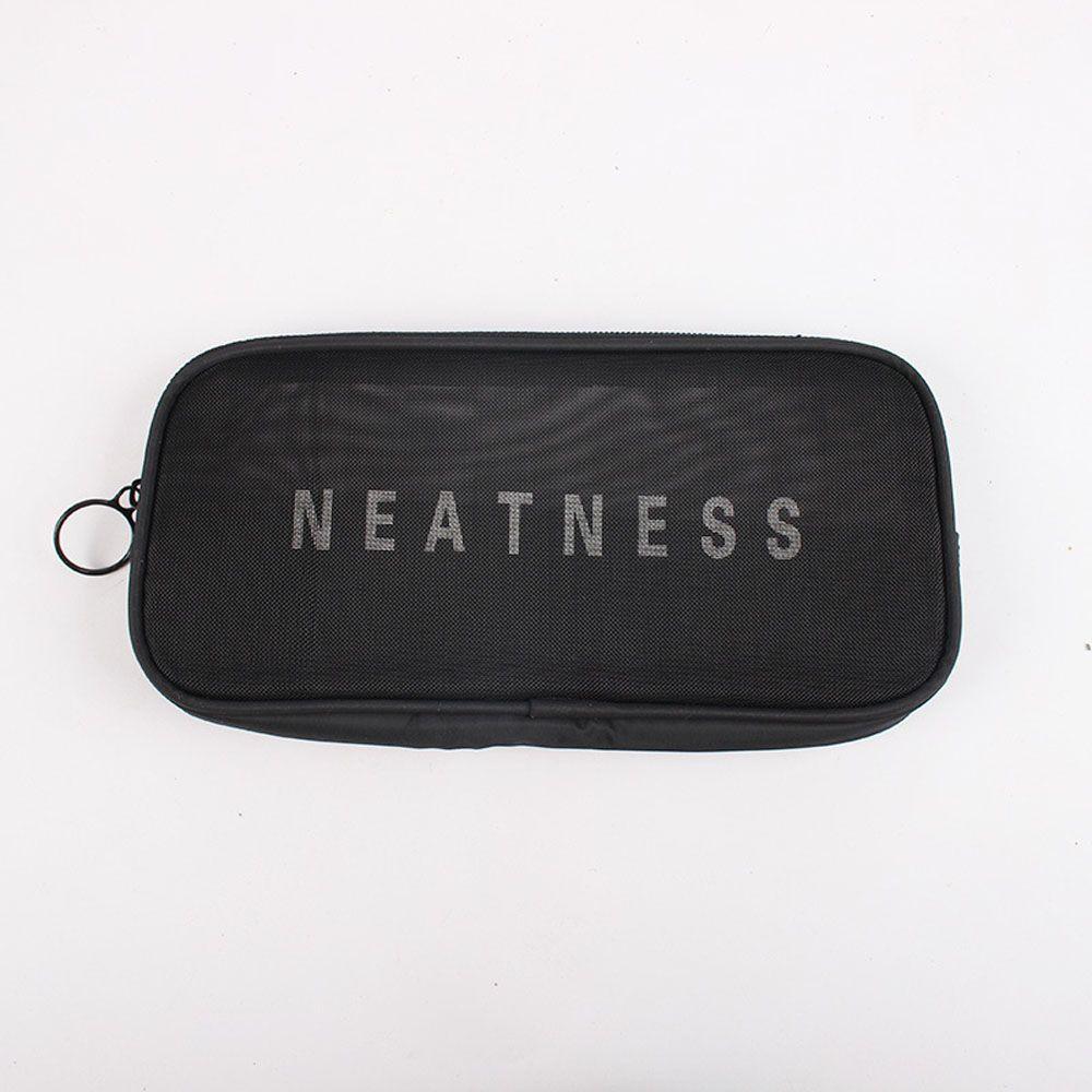 

Travel Mesh Multi-function Breathable Cosmetic Pouch Makeup Bag Digital Storage Bag Organizer M